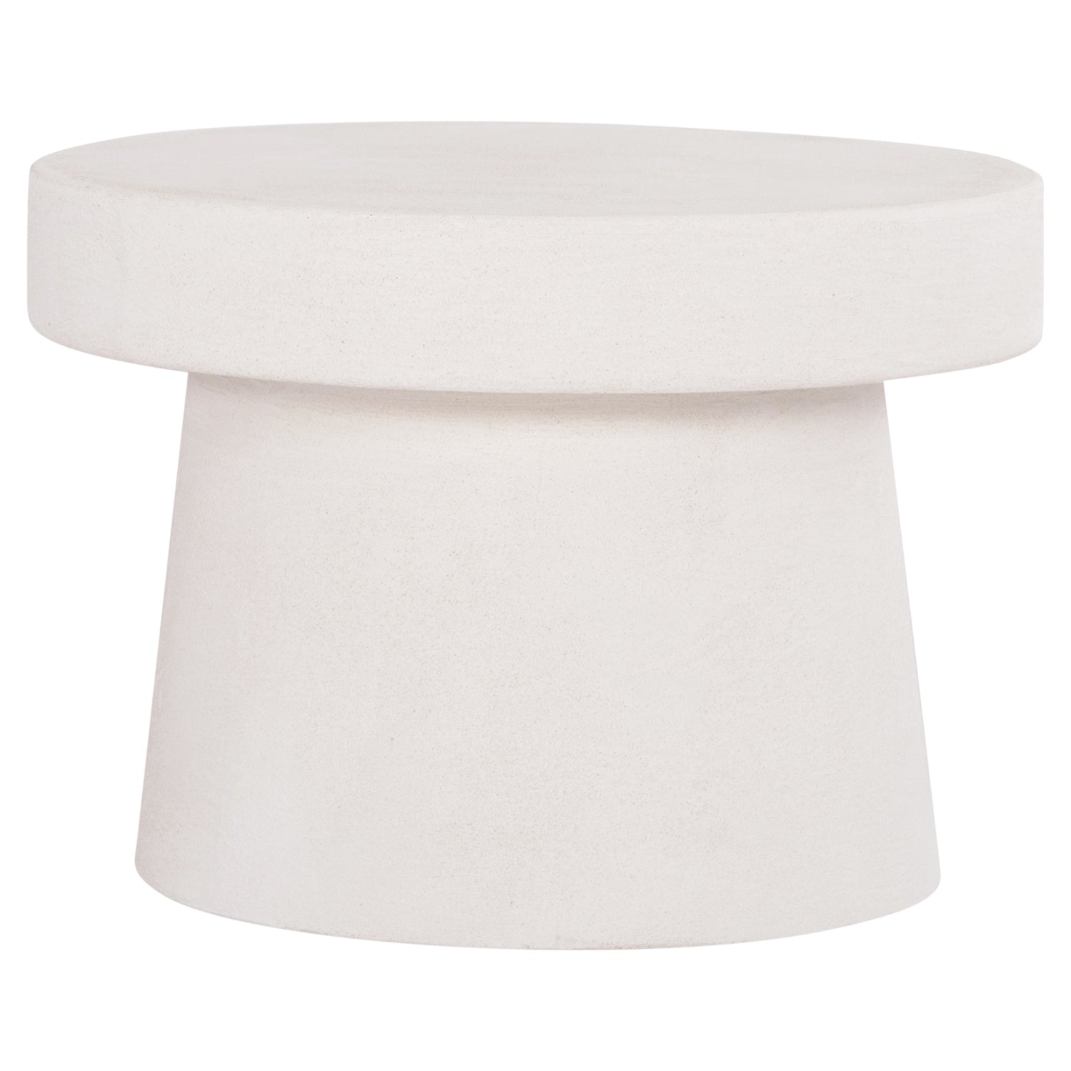 ΤΡΑΠΕΖΙ ΣΑΛΟΝΙΟΥ ΣΤΡΟΓΓΥΛΟ ΣΕΙΡΑ SANTORINI HM18051 MDF ΣΕ ΥΠΟΛΕΥΚΟ ΧΡΩΜΑ Φ60x42,5Υεκ. - Pakobazaar