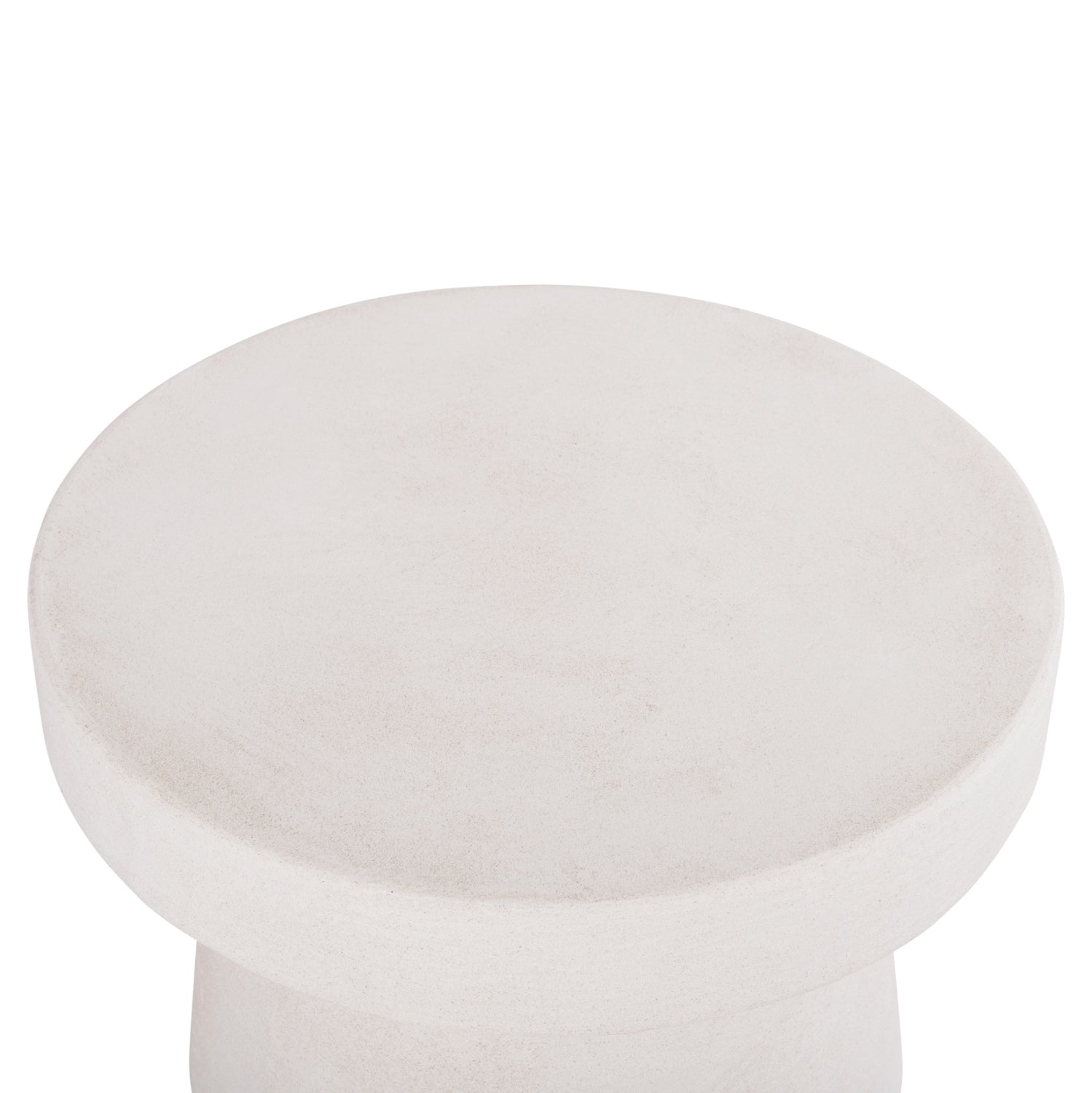 ΤΡΑΠΕΖΙ ΣΑΛΟΝΙΟΥ ΣΤΡΟΓΓΥΛΟ ΣΕΙΡΑ SANTORINI HM18051 MDF ΣΕ ΥΠΟΛΕΥΚΟ ΧΡΩΜΑ Φ60x42,5Υεκ. - Pakobazaar