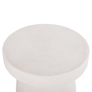 ΤΡΑΠΕΖΙ ΣΑΛΟΝΙΟΥ ΣΤΡΟΓΓΥΛΟ ΣΕΙΡΑ SANTORINI HM18051 MDF ΣΕ ΥΠΟΛΕΥΚΟ ΧΡΩΜΑ Φ60x42,5Υεκ. - Pakobazaar