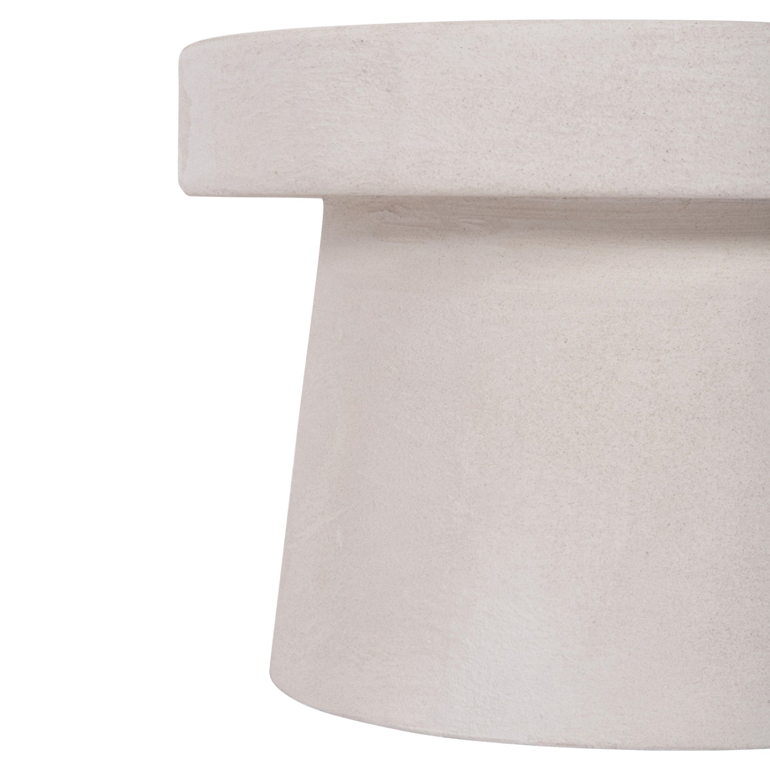 ΤΡΑΠΕΖΙ ΣΑΛΟΝΙΟΥ ΣΤΡΟΓΓΥΛΟ ΣΕΙΡΑ SANTORINI HM18051 MDF ΣΕ ΥΠΟΛΕΥΚΟ ΧΡΩΜΑ Φ60x42,5Υεκ. - Pakobazaar