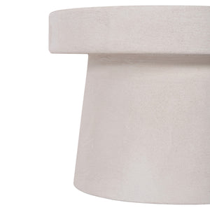ΤΡΑΠΕΖΙ ΣΑΛΟΝΙΟΥ ΣΤΡΟΓΓΥΛΟ ΣΕΙΡΑ SANTORINI HM18051 MDF ΣΕ ΥΠΟΛΕΥΚΟ ΧΡΩΜΑ Φ60x42,5Υεκ. - Pakobazaar