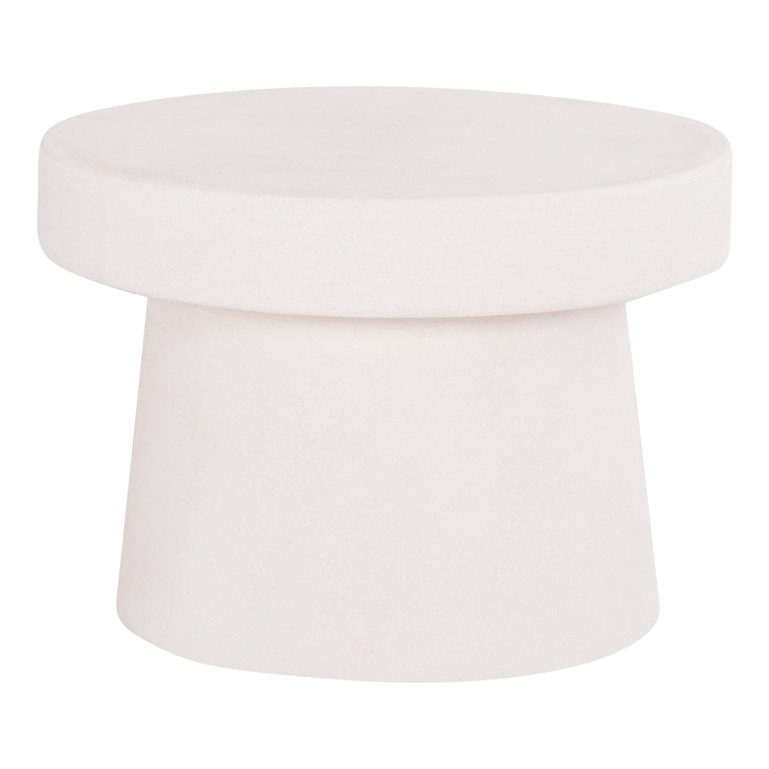 ΤΡΑΠΕΖΙ ΣΑΛΟΝΙΟΥ ΣΤΡΟΓΓΥΛΟ ΣΕΙΡΑ SANTORINI HM18051 MDF ΣΕ ΥΠΟΛΕΥΚΟ ΧΡΩΜΑ Φ60x42,5Υεκ. - Pakobazaar