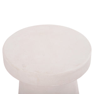 ΤΡΑΠΕΖΙ ΣΑΛΟΝΙΟΥ ΣΤΡΟΓΓΥΛΟ ΣΕΙΡΑ SANTORINI HM18052 MDF ΣΕ ΥΠΟΛΕΥΚΟ ΧΡΩΜΑ Φ48x49Υεκ. - Pakobazaar