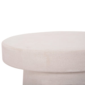 ΤΡΑΠΕΖΙ ΣΑΛΟΝΙΟΥ ΣΤΡΟΓΓΥΛΟ ΣΕΙΡΑ SANTORINI HM18052 MDF ΣΕ ΥΠΟΛΕΥΚΟ ΧΡΩΜΑ Φ48x49Υεκ. - Pakobazaar