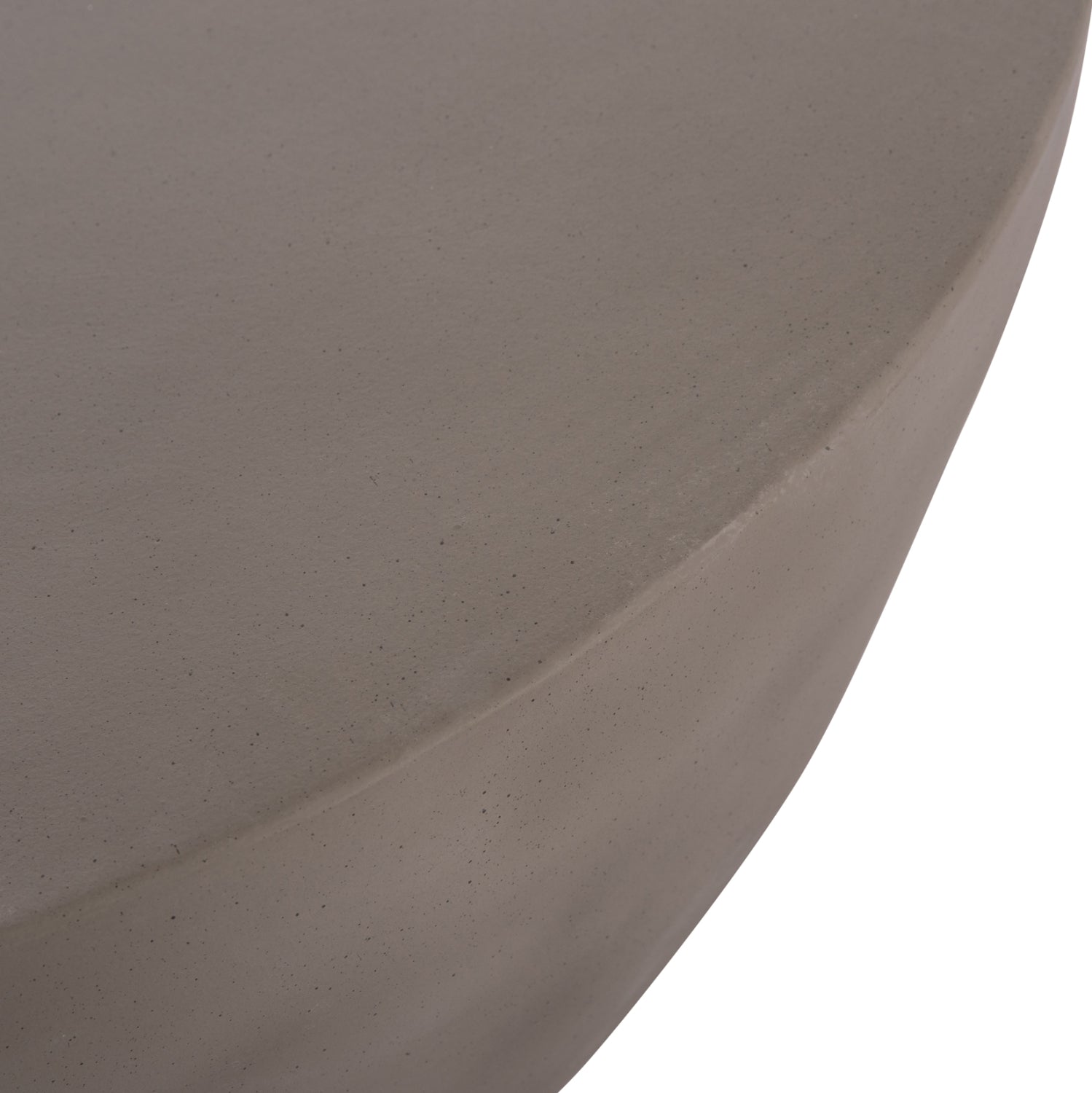 ΤΡΑΠΕΖΙ ΣΑΛΟΝΙΟΥ ΣΤΡΟΓΓΥΛΟ ALLAN HM18162.03 FIBER CEMENT ΣΕ ΓΚΡΙ--Φ92x49Υεκ. - Pakobazaar