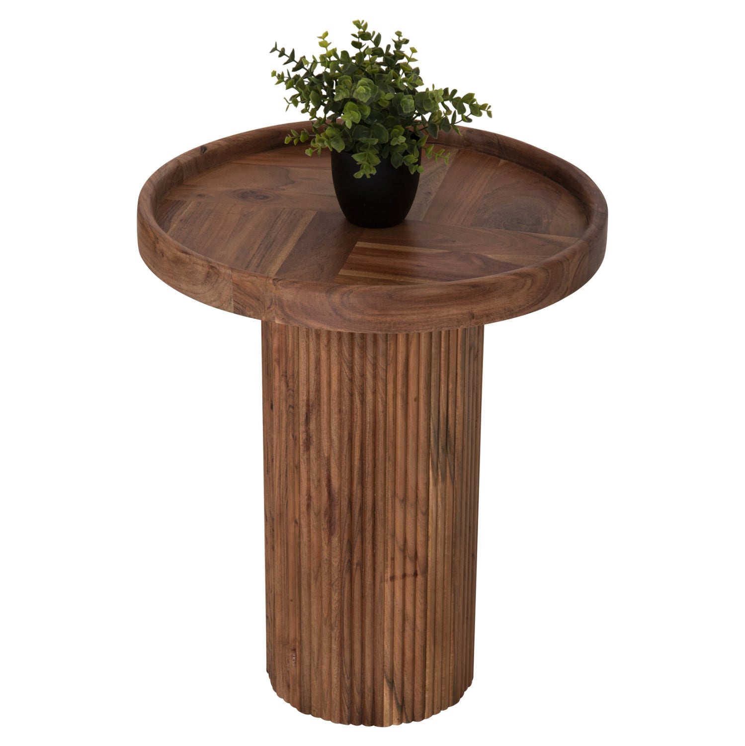 ΤΡΑΠΕΖΙ ΣΑΛΟΝΙΟΥ ΣΤΡΟΓΓΥΛΟ RAJJEH HM9692 ΜΑΣΙΦ ΑΚΑΚΙΑ ΦΥΣΙΚΟ ΧΡΩΜΑ Φ50x60Υεκ. - Pakobazaar