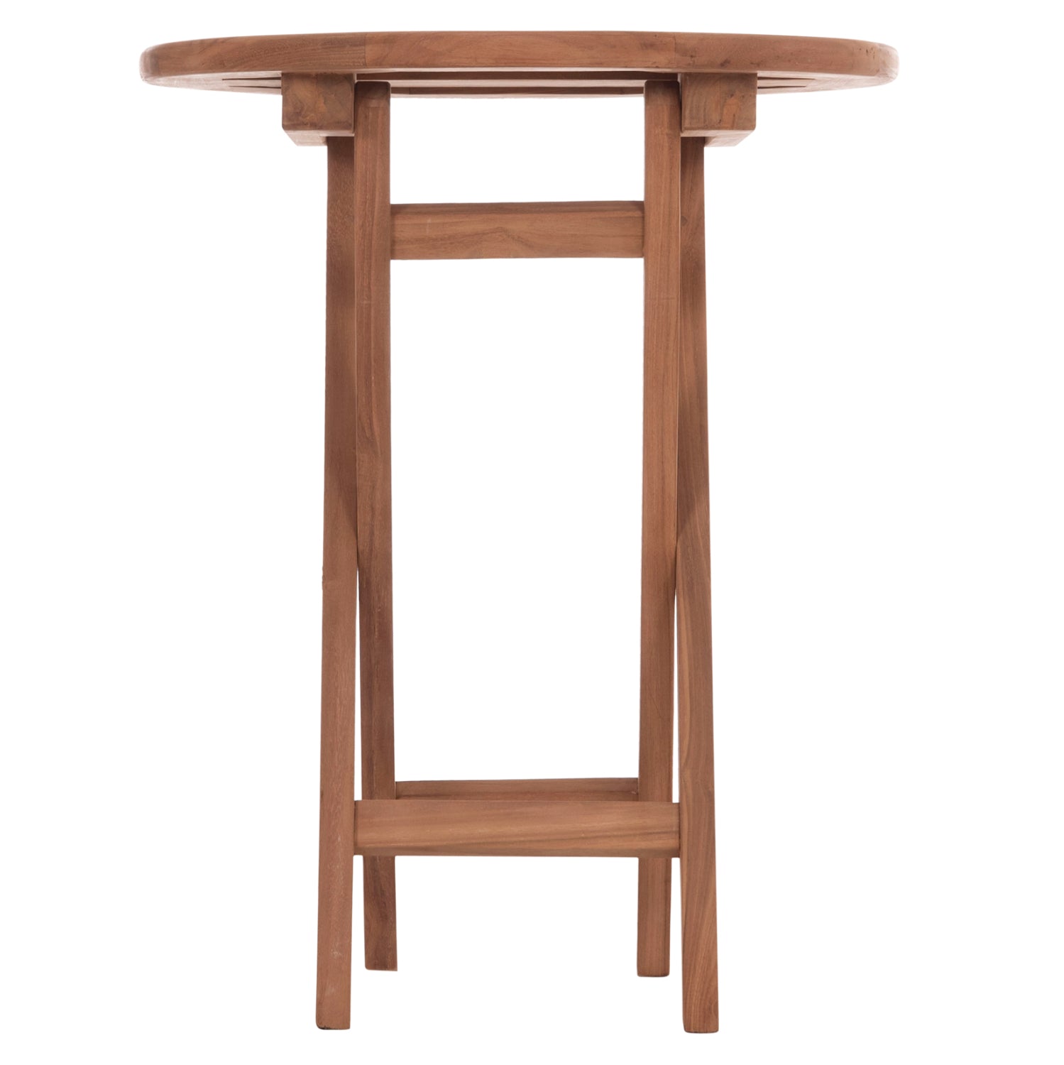 ΤΡΑΠΕΖΙ ΣΚΗΝΟΘΕΤΗ ΣΤΡΟΓΓΥΛΟ ERIS HM18119 ΞΥΛΟ TEAK--ΦΥΣΙΚΟ Φ60x75Υεκ. - Pakobazaar