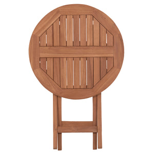 ΤΡΑΠΕΖΙ ΣΚΗΝΟΘΕΤΗ ΣΤΡΟΓΓΥΛΟ ERIS HM18119 ΞΥΛΟ TEAK--ΦΥΣΙΚΟ Φ60x75Υεκ. - Pakobazaar