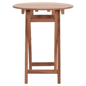 ΤΡΑΠΕΖΙ ΣΚΗΝΟΘΕΤΗ ΣΤΡΟΓΓΥΛΟ HEIDEL HM18120 ΞΥΛΟ TEAK--ΦΥΣΙΚΟ Φ60x75Υεκ. - Pakobazaar