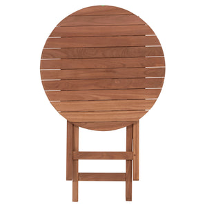 ΤΡΑΠΕΖΙ ΣΚΗΝΟΘΕΤΗ ΣΤΡΟΓΓΥΛΟ HEIDEL HM18120 ΞΥΛΟ TEAK--ΦΥΣΙΚΟ Φ60x75Υεκ. - Pakobazaar