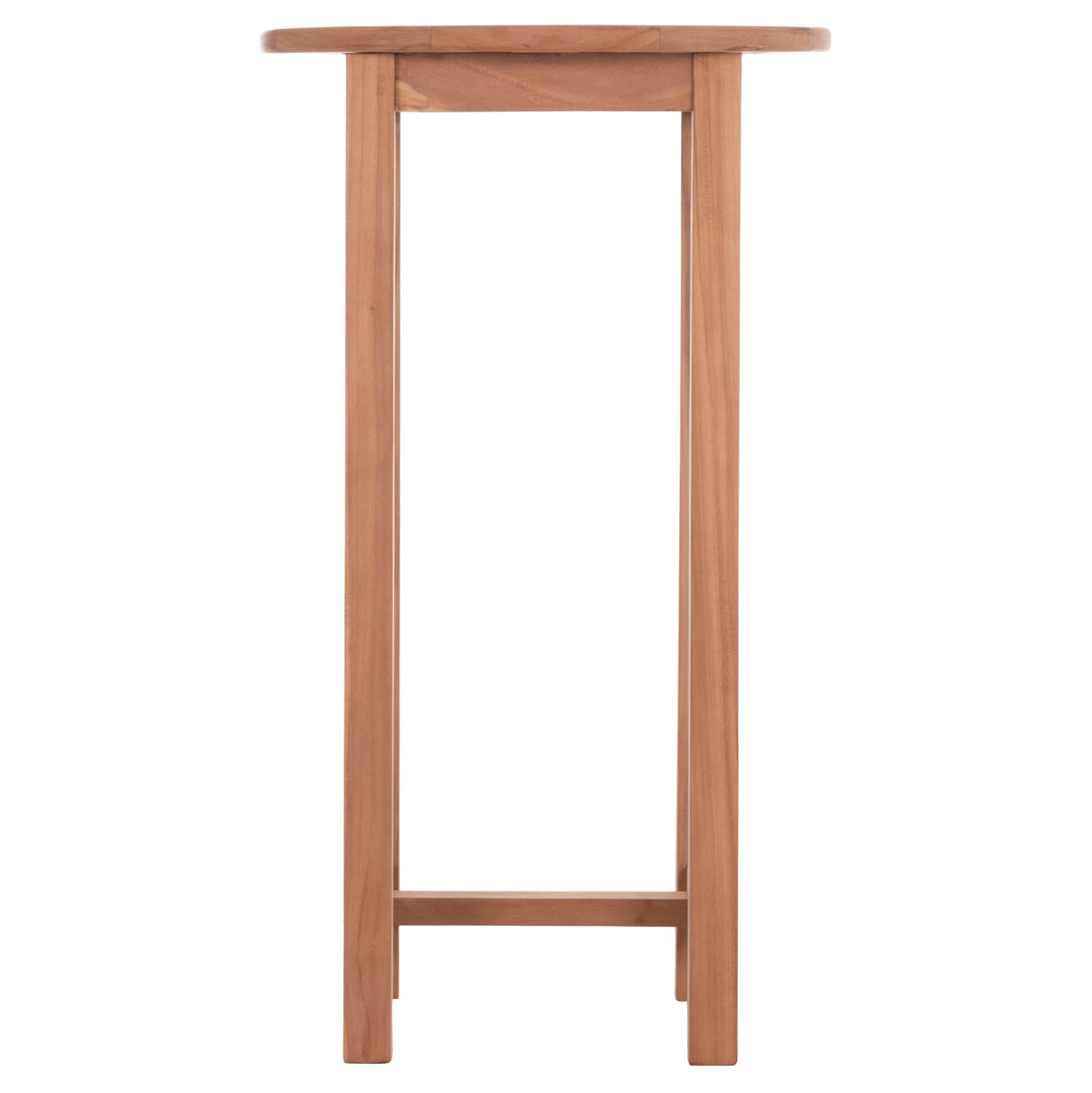 ΤΡΑΠΕΖΙ/ΣΤΑΝΤ ΜΠΑΡ ΣΤΡΟΓΓΥΛΟ PRESSCOT HM18114 ΞΥΛΟ TEAK--ΦΥΣΙΚΟ Φ60x105Υεκ. - Pakobazaar