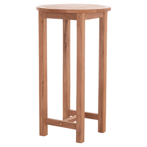 ΤΡΑΠΕΖΙ/ΣΤΑΝΤ ΜΠΑΡ ΣΤΡΟΓΓΥΛΟ PRESSCOT HM18114 ΞΥΛΟ TEAK--ΦΥΣΙΚΟ Φ60x105Υεκ. - Pakobazaar