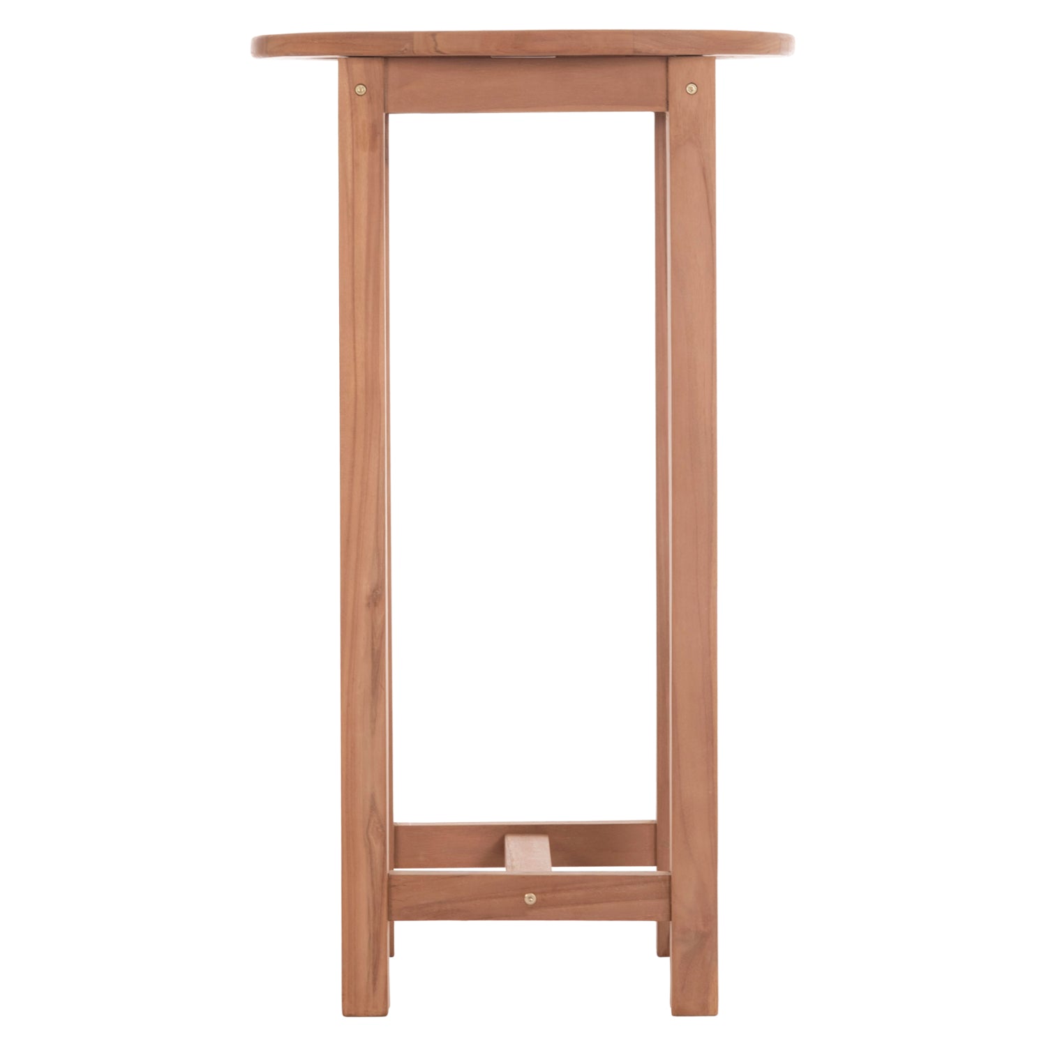 ΤΡΑΠΕΖΙ/ΣΤΑΝΤ ΜΠΑΡ ΣΤΡΟΓΓΥΛΟ PRESSCOT HM18114 ΞΥΛΟ TEAK--ΦΥΣΙΚΟ Φ60x105Υεκ. - Pakobazaar