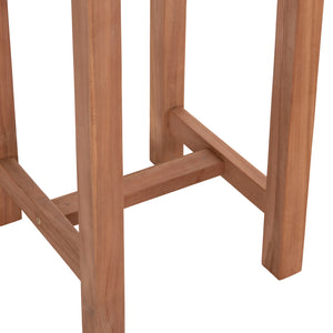 ΤΡΑΠΕΖΙ/ΣΤΑΝΤ ΜΠΑΡ ΣΤΡΟΓΓΥΛΟ PRESSCOT HM18114 ΞΥΛΟ TEAK--ΦΥΣΙΚΟ Φ60x105Υεκ. - Pakobazaar