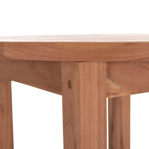 ΤΡΑΠΕΖΙ/ΣΤΑΝΤ ΜΠΑΡ ΣΤΡΟΓΓΥΛΟ PRESSCOT HM18114 ΞΥΛΟ TEAK--ΦΥΣΙΚΟ Φ60x105Υεκ. - Pakobazaar