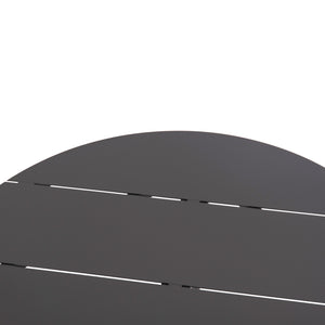 ΤΡΑΠΕΖΙ ΣΤΡΟΓΓΥΛΟ ΑΛΟΥΜΙΝΙΟΥ HIGER HM6289.01 ΓΚΡΙ Φ90x74Yεκ. - Pakobazaar