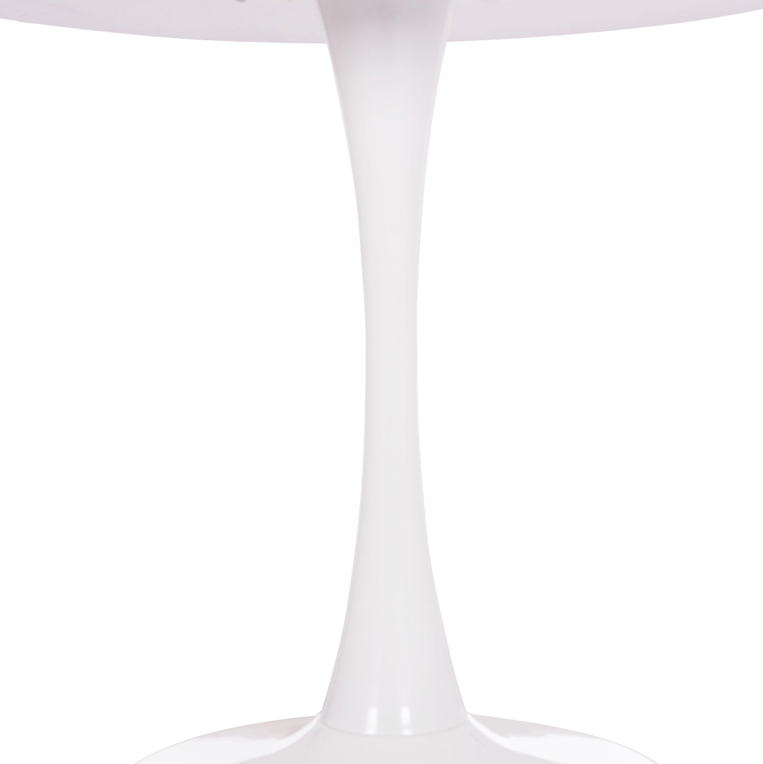 ΤΡΑΠΕΖΙ ΣΤΡΟΓΓΥΛΟ BROLIN HM18141.01 MDF TOP-ΒΑΣΗ ΜΕΤΑΛΛΙΚΗ--ΛΕΥΚΟ Φ90x73Υεκ - Pakobazaar