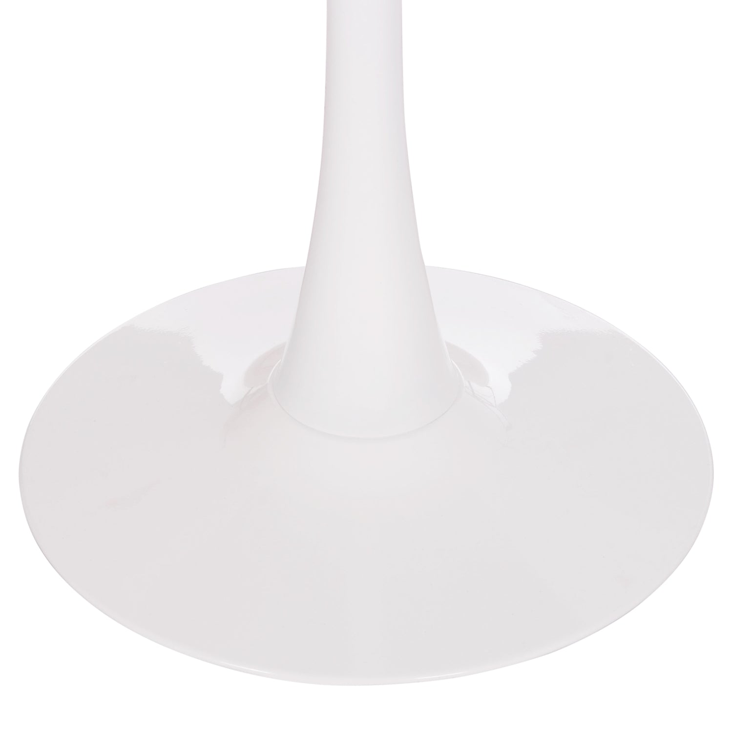 ΤΡΑΠΕΖΙ ΣΤΡΟΓΓΥΛΟ BROLIN HM18141.01 MDF TOP-ΒΑΣΗ ΜΕΤΑΛΛΙΚΗ--ΛΕΥΚΟ Φ90x73Υεκ - Pakobazaar