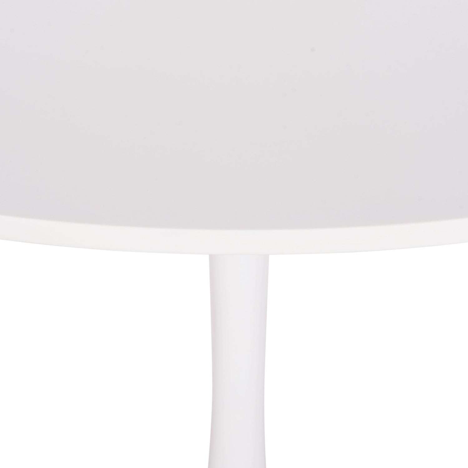 ΤΡΑΠΕΖΙ ΣΤΡΟΓΓΥΛΟ BROLIN HM18141.01 MDF TOP-ΒΑΣΗ ΜΕΤΑΛΛΙΚΗ--ΛΕΥΚΟ Φ90x73Υεκ - Pakobazaar