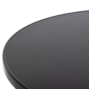 ΤΡΑΠΕΖΙ ΣΤΡΟΓΓΥΛΟ GOSS HM5974.01 ΑΛΟΥΜΙΝΙΟ ΜΑΥΡΟ Φ60x70Υεκ. - Pakobazaar