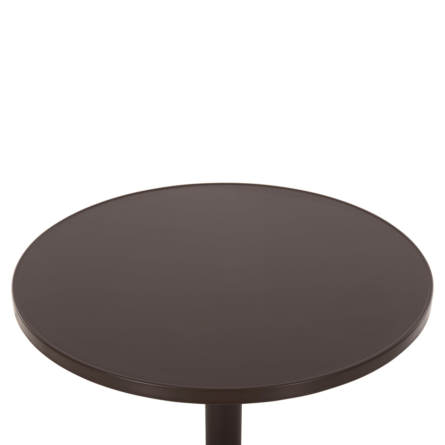 ΤΡΑΠΕΖΙ ΣΤΡΟΓΓΥΛΟ GOSS HM5974.02 ΑΛΟΥΜΙΝΙΟ ΚΑΦΕ Φ60x70Υεκ. - Pakobazaar