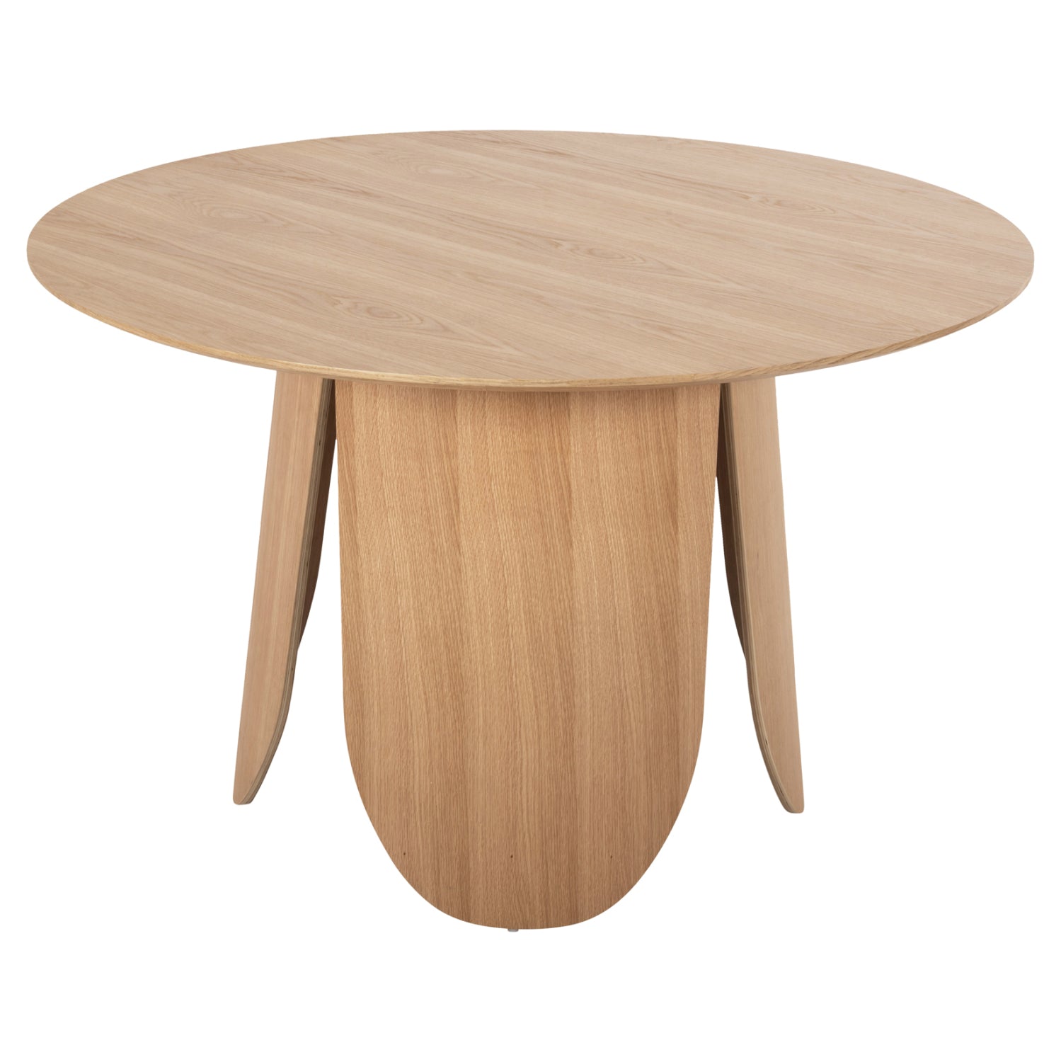 ΤΡΑΠΕΖΙ ΣΤΡΟΓΓΥΛΟ DENTY HM9612.01 MDF ΜΕ ΚΑΠΛΑΜΑ ΔΡΥΟΣ-ΧΡΩΜΑ ΔΡΥΟΣ Φ120x75Υεκ. - Pakobazaar