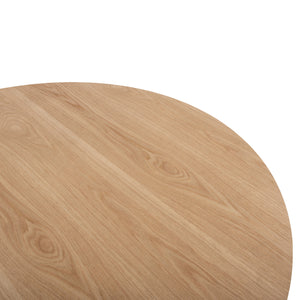 ΤΡΑΠΕΖΙ ΣΤΡΟΓΓΥΛΟ DENTY HM9612.01 MDF ΜΕ ΚΑΠΛΑΜΑ ΔΡΥΟΣ-ΧΡΩΜΑ ΔΡΥΟΣ Φ120x75Υεκ. - Pakobazaar
