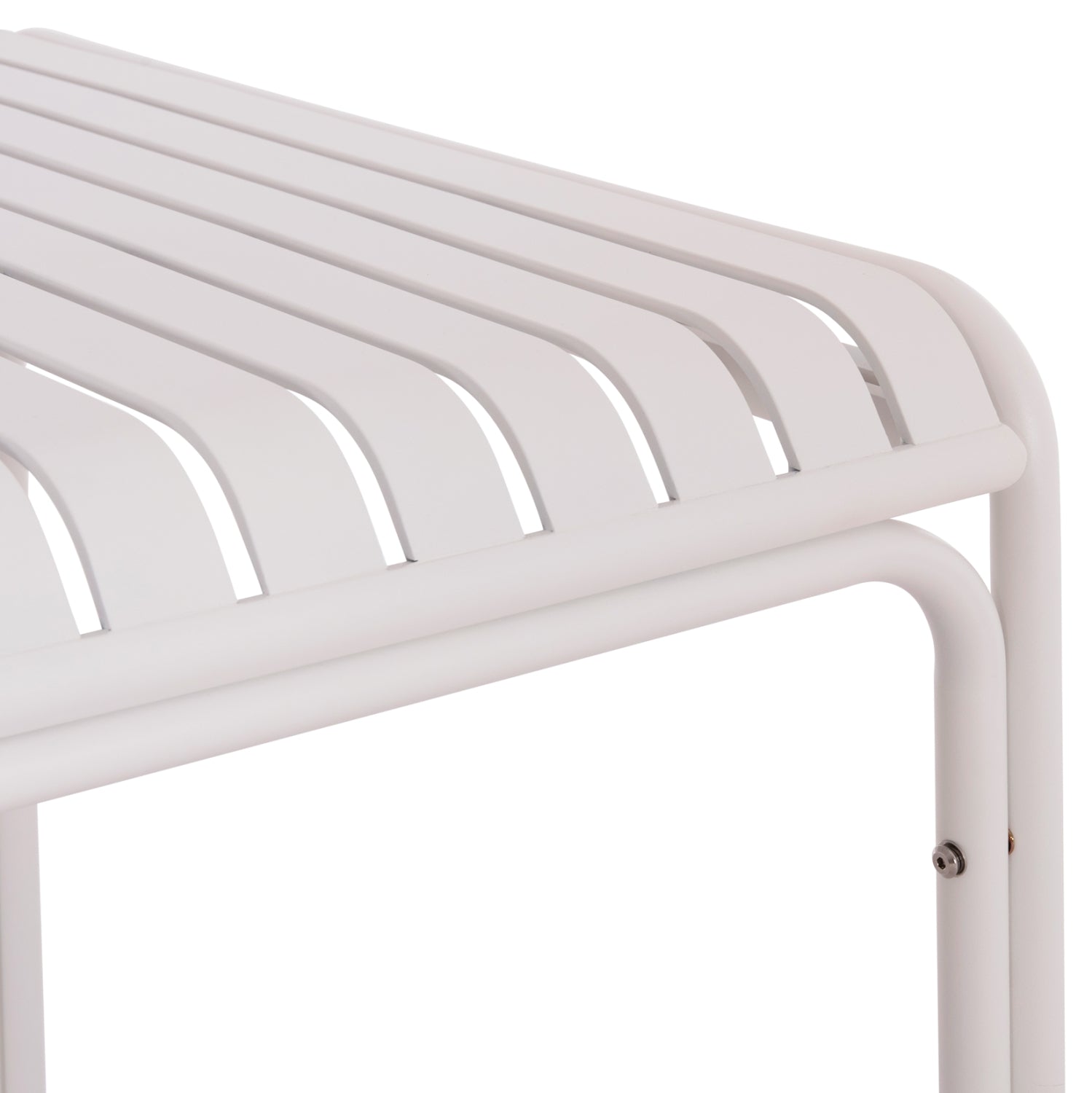 ΤΡΑΠΕΖΙ ΤΕΤΡΑΓΩΝΟ ΑΛΟΥΜΙΝΙΟΥ RACHEL HM6338.02 ΛΕΥΚΟ 80x80x75Υεκ. - Pakobazaar