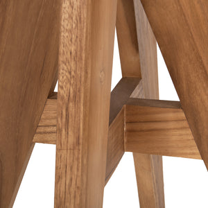 ΤΡΑΠΕΖΙ ΤΕΤΡΑΓΩΝΟ LEO HM9860.11 ΜΑΣΙΦ ΞΥΛΟ ΤΕΑΚ 60x60x75Υεκ. - Pakobazaar