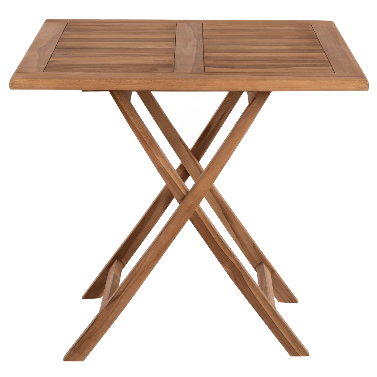 ΤΡΑΠΕΖΙ ΤΕΤΡΑΓΩΝΟ KENDALL ΠΤΥΣΣΟΜΕΝΟ HM9544 TEAK ΣΕ ΦΥΣΙΚΟ ΧΡΩΜΑ 80x80x75Yεκ. - Pakobazaar