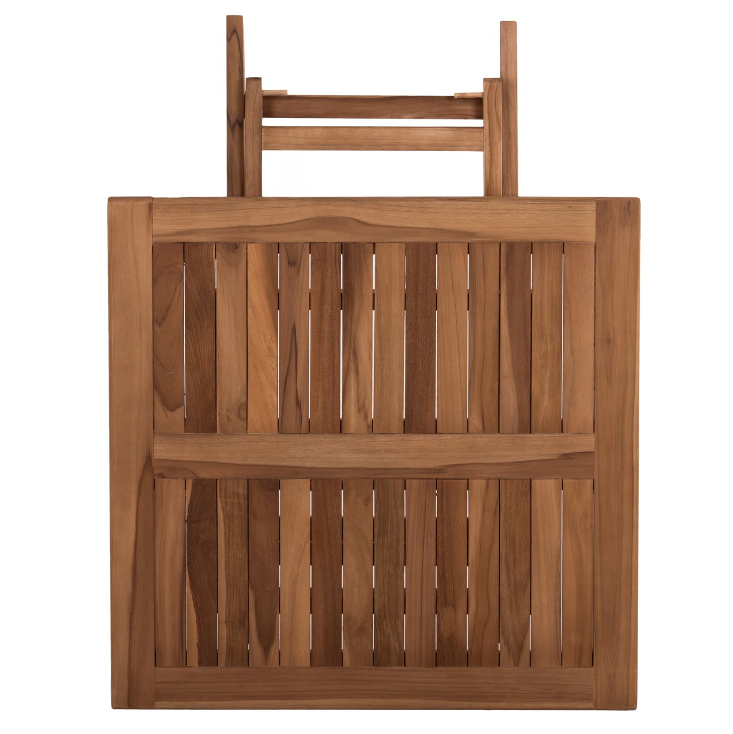 ΤΡΑΠΕΖΙ ΤΕΤΡΑΓΩΝΟ KENDALL ΠΤΥΣΣΟΜΕΝΟ HM9544 TEAK ΣΕ ΦΥΣΙΚΟ ΧΡΩΜΑ 80x80x75Yεκ. - Pakobazaar