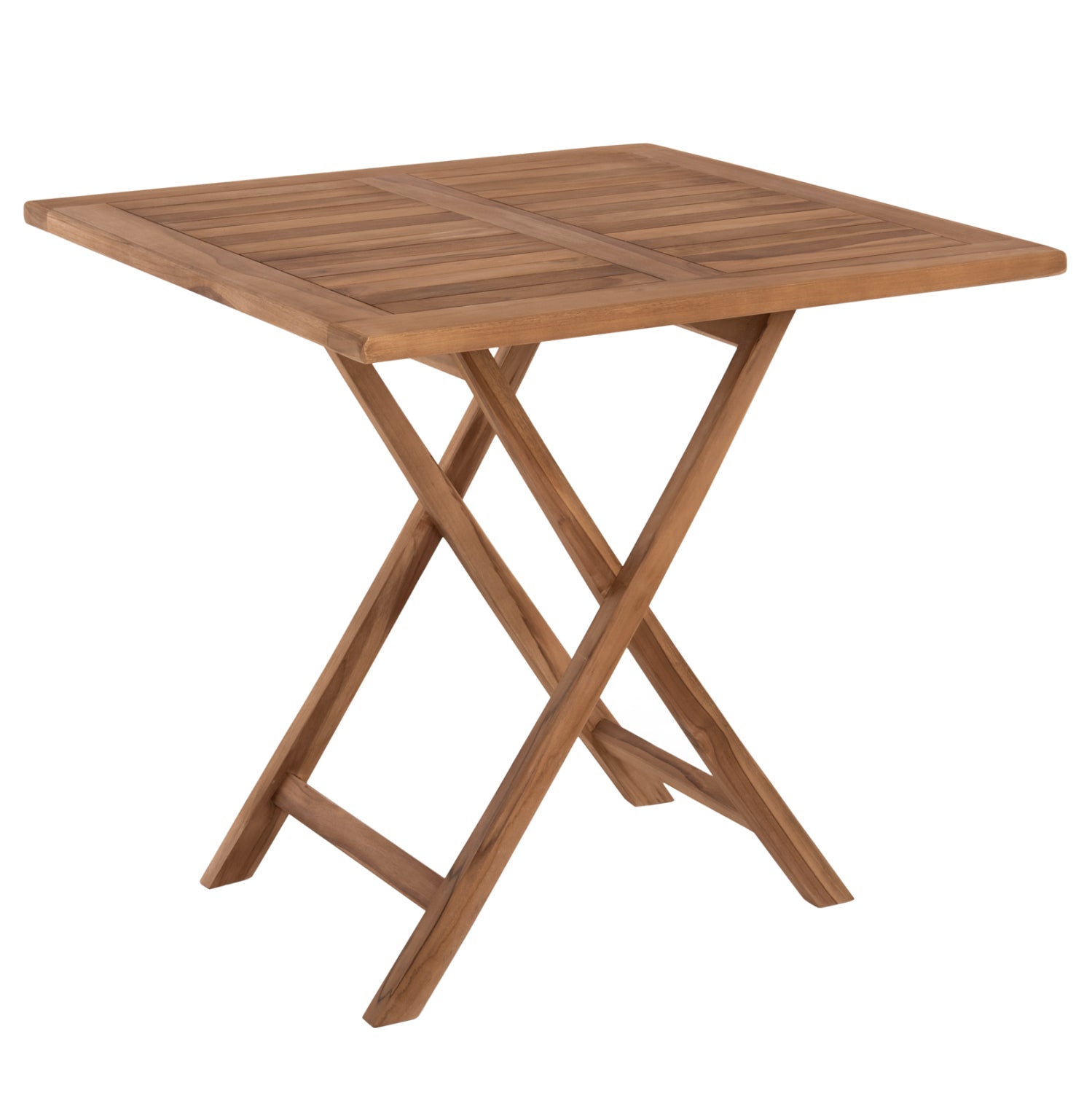 ΤΡΑΠΕΖΙ ΤΕΤΡΑΓΩΝΟ KENDALL ΠΤΥΣΣΟΜΕΝΟ HM9544 TEAK ΣΕ ΦΥΣΙΚΟ ΧΡΩΜΑ 80x80x75Yεκ. - Pakobazaar