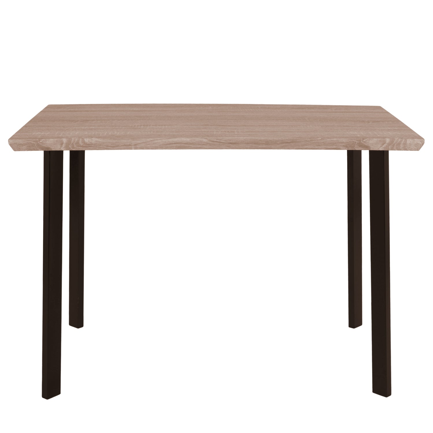 ΤΡΑΠΕΖΙ ΤΡΑΠΕΖΑΡΙΑΣ PALANI 110X70 SONAMA ΜΕ ΜΑΥΡΑ ΠΟΔΙΑ HM8333 - Pakobazaar