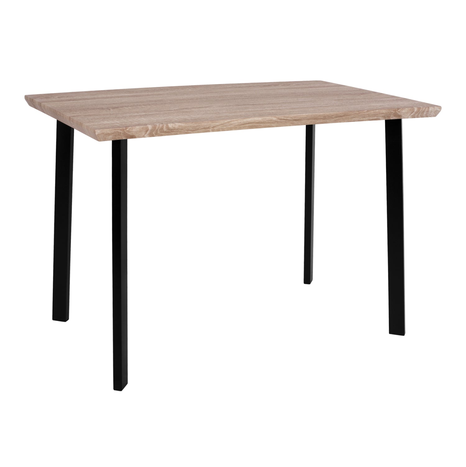 ΤΡΑΠΕΖΙ ΤΡΑΠΕΖΑΡΙΑΣ PALANI 110X70 SONAMA ΜΕ ΜΑΥΡΑ ΠΟΔΙΑ HM8333 - Pakobazaar