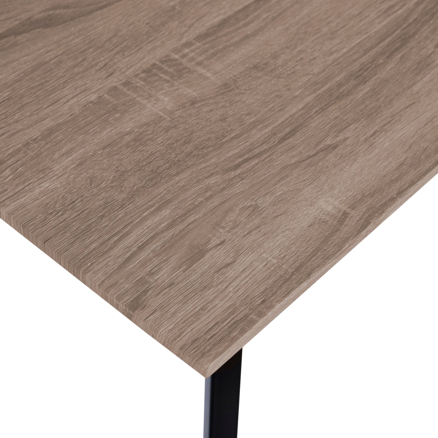 ΤΡΑΠΕΖΙ ΤΡΑΠΕΖΑΡΙΑΣ OFIRA 140X80 SONAMA ΜΕ ΜΑΥΡΑ ΠΟΔΙΑ HM8374 - Pakobazaar