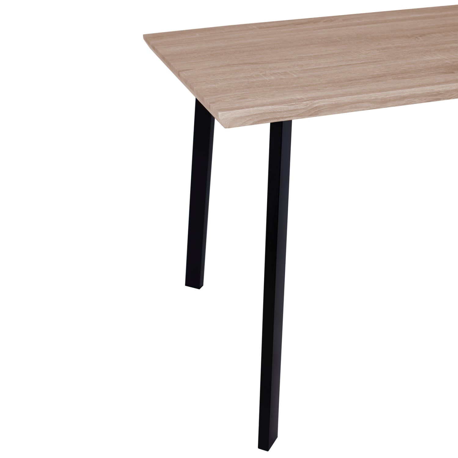 ΤΡΑΠΕΖΙ ΤΡΑΠΕΖΑΡΙΑΣ OFIRA 140X80 SONAMA ΜΕ ΜΑΥΡΑ ΠΟΔΙΑ HM8374 - Pakobazaar