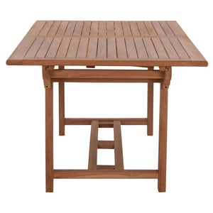 TΡΑΠΕΖΙ ΤΡΑΠΕΖΑΡΙΑΣ ΑΝΟΙΓΟΜΕΝΟ CRANDER HM6376 ΞΥΛΟ TEAK ΣΕ ΦΥΣΙΚΟ 180-240x100x76Υεκ - Pakobazaar