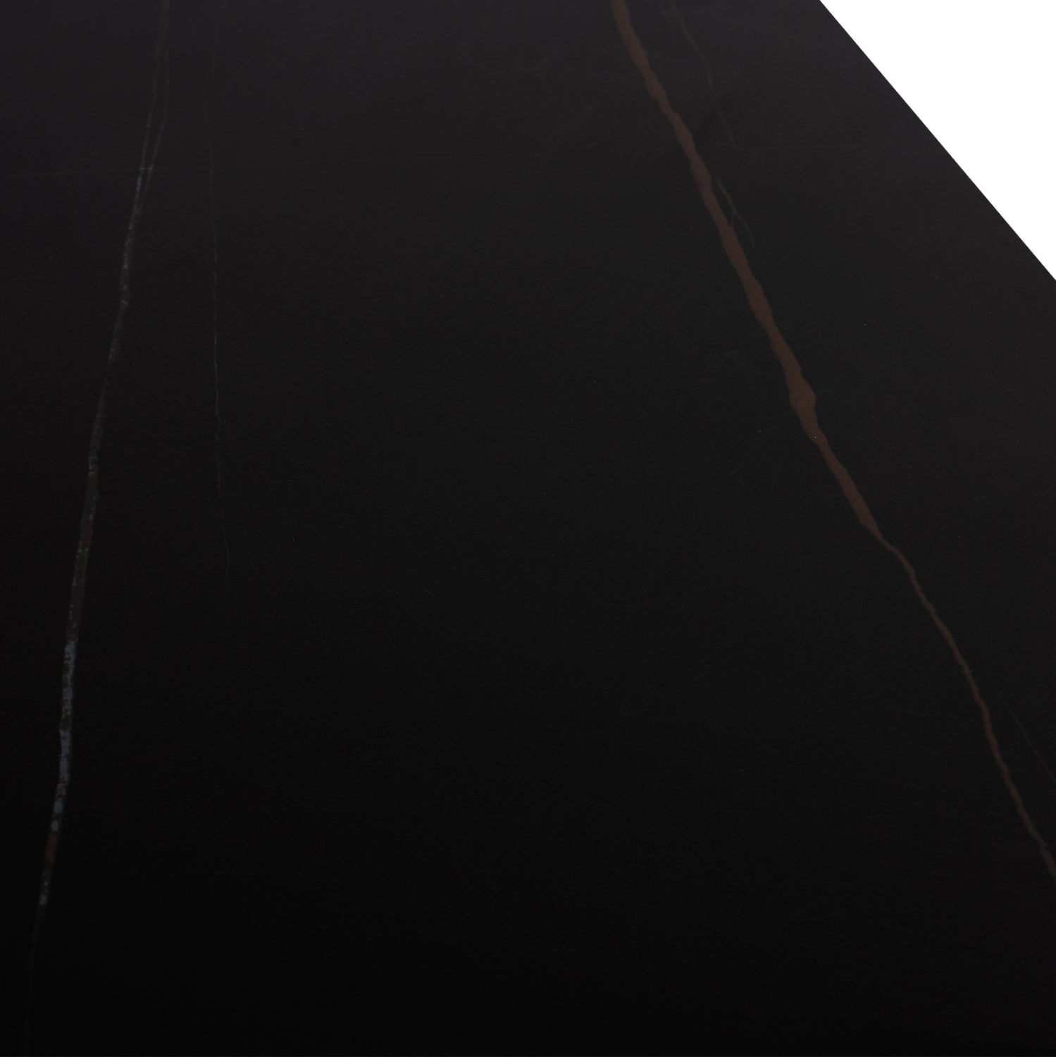ΤΡΑΠΕΖΙ ΤΡΑΠΕΖΑΡΙΑΣ SYNTEC HM9308.01 SINTERED STONE ΜΑΥΡΟ ΜΕΤΑΛΛΙΚΑ ΠΟΔΙΑ 160x90x75Y εκ. - Pakobazaar