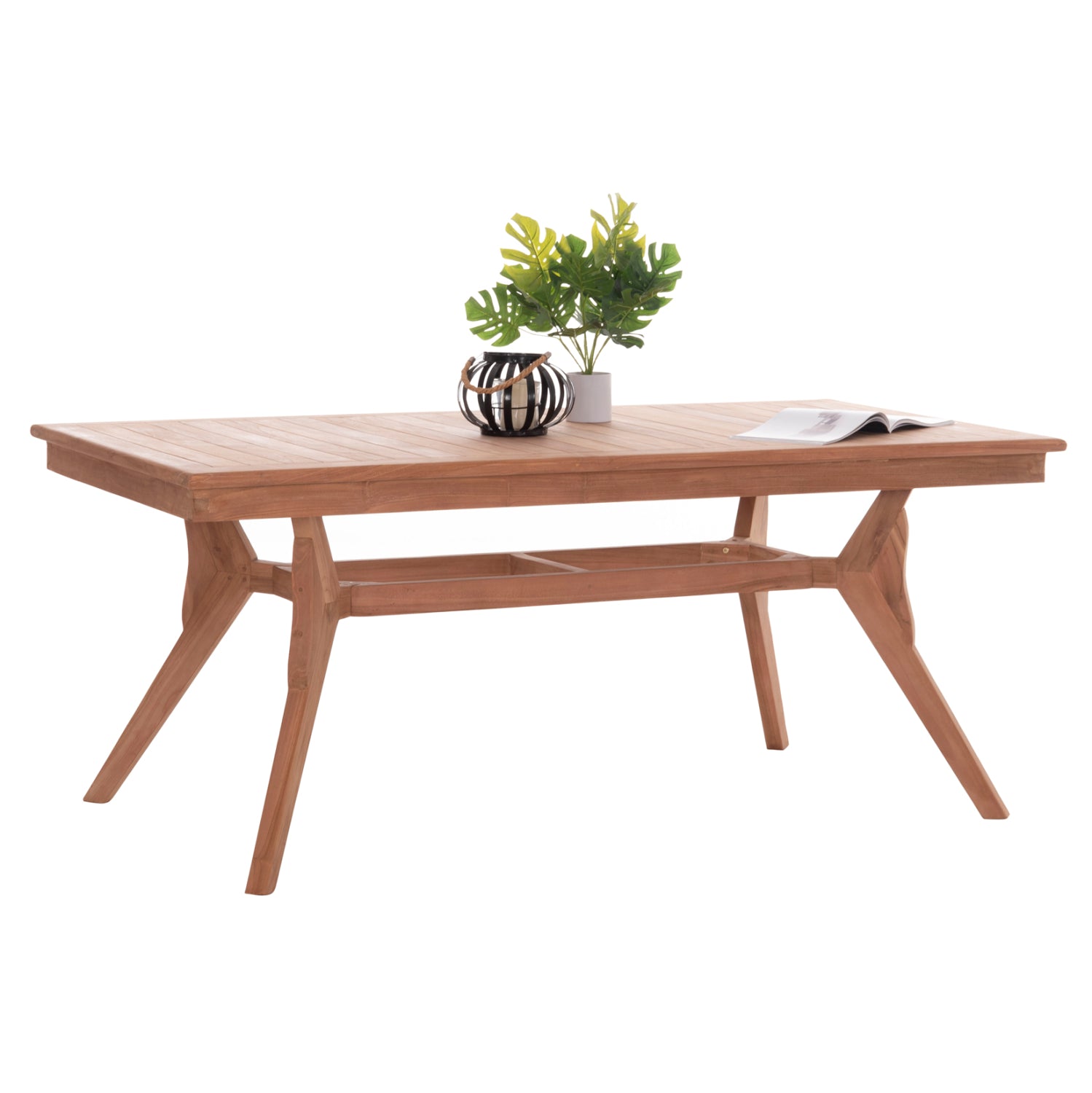 ΤΡΑΠΕΖΙ ΤΡΑΠΕΖΑΡΙΑΣ WONDER HM18116 ΞΥΛΟ TEAK--ΦΥΣΙΚΟ 180x91x75Υεκ. - Pakobazaar