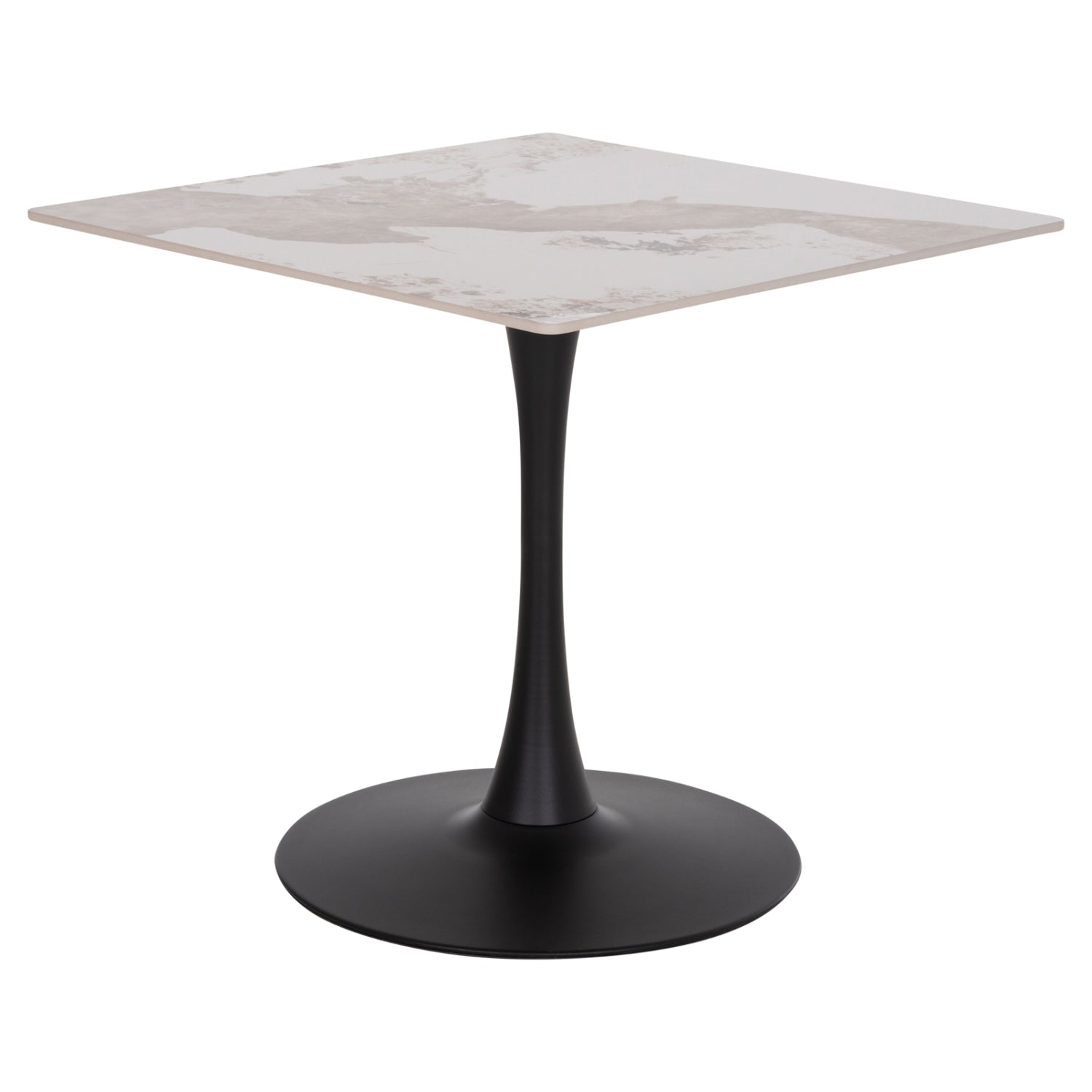 ΤΡΑΠΕΖΙ ΤΡΑΠΕΖΑΡΙΑΣ TETRAN HM18315.02 ΒΑΣΗ ΜΑΥΡΗ--SINTERED STONE PANDORA 80x80x73Υεκ - Pakobazaar