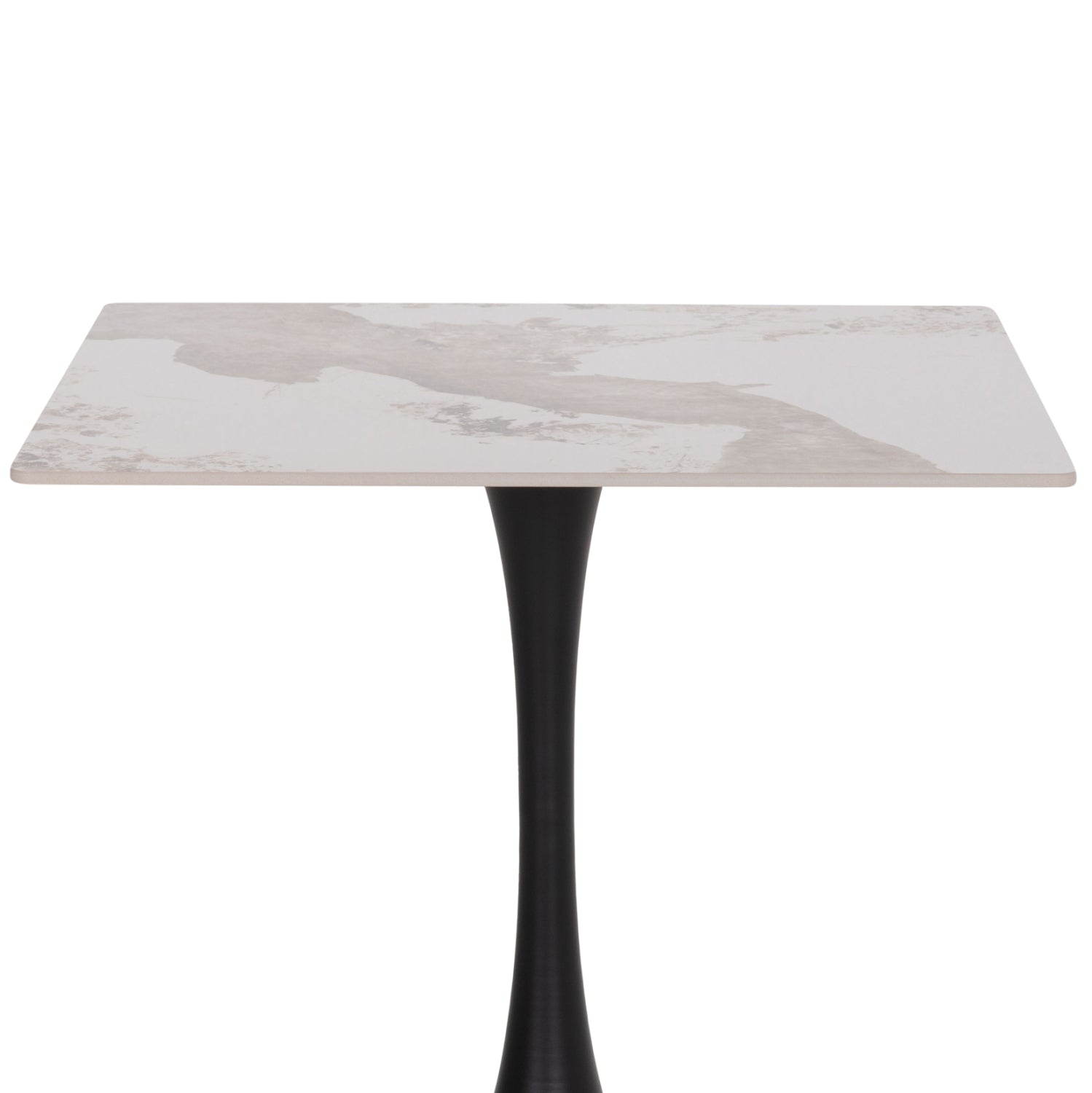 ΤΡΑΠΕΖΙ ΤΡΑΠΕΖΑΡΙΑΣ TETRAN HM18315.02 ΒΑΣΗ ΜΑΥΡΗ--SINTERED STONE PANDORA 80x80x73Υεκ - Pakobazaar