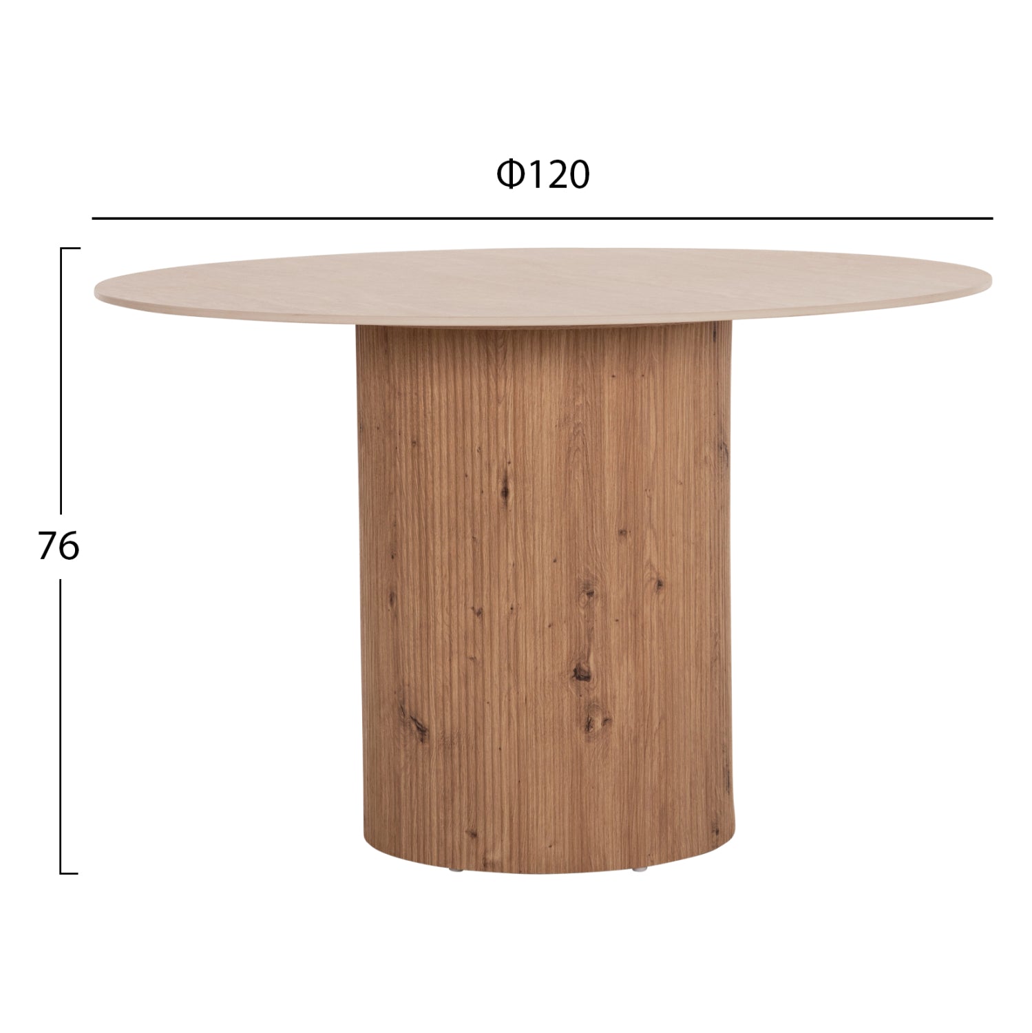 ΤΡΑΠΕΖΙ ΤΡΑΠΕZΑΡΙΑΣ TWIL HM18324 ΚΕΡΑΜΙΚΟ TOP ΟΨΗ ΤΡΑΒΕΡΤΙΝΑΣ-MDF ΒΑΣΗ Φ120x76Υεκ - Pakobazaar