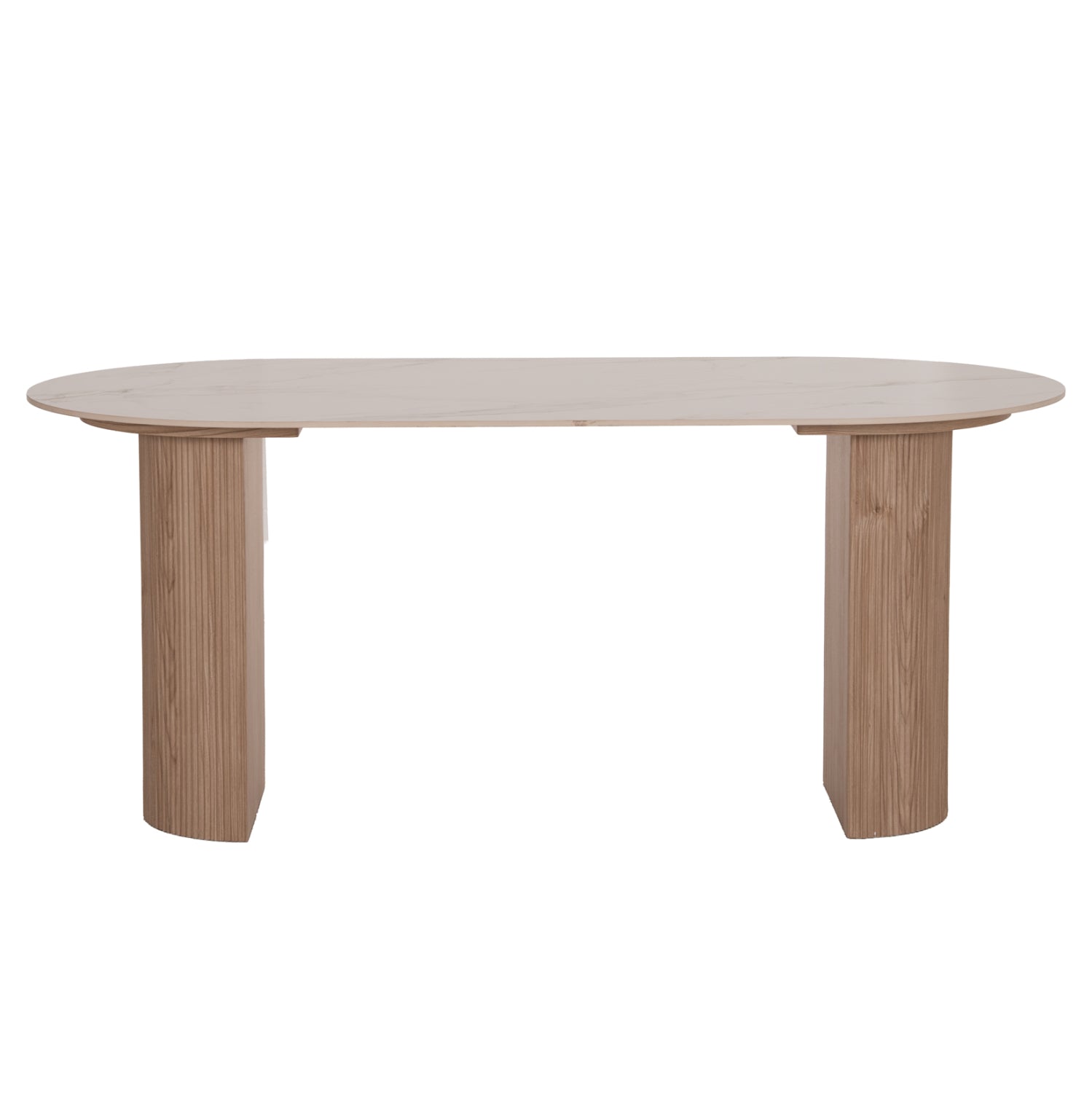 ΤΡΑΠΕΖΙ ΤΡΑΠΕΖΑΡΙΑΣ MELLOW HM18416 MDF ΠΟΔΙΑ ΣΕ ΦΥΣΙΚΟ--ΚΕΡΑΜΙΚΟ TOP 180x90x76Υεκ.