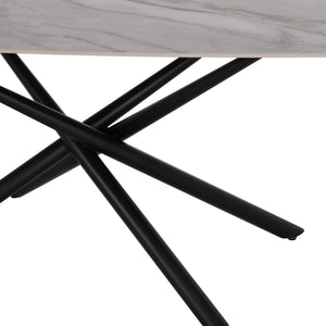 ΤΡΑΠΕΖΙ ΤΡΑΠΕΖΑΡΙΑΣ ISKA HM18420 ΚΕΡΑΜΙΚΟ TOP ΣΕ ΛΕΥΚΟ/ΚΑΦΕ ΜΑΡΜΑΡΟ 160x90x79Υεκ