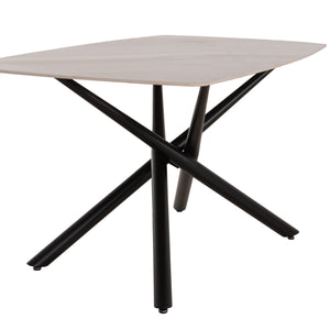 ΤΡΑΠΕΖΙ ΤΡΑΠΕΖΑΡΙΑΣ ISKA HM18423 ΚΕΡΑΜΙΚΟ TOP ΣΕ ΛΕΥΚΟ/ΚΑΦΕ ΜΑΡΜΑΡΟ 178x89x79Υεκ