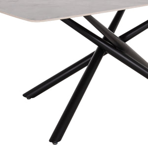 ΤΡΑΠΕΖΙ ΤΡΑΠΕΖΑΡΙΑΣ ISKA HM18423 ΚΕΡΑΜΙΚΟ TOP ΣΕ ΛΕΥΚΟ/ΚΑΦΕ ΜΑΡΜΑΡΟ 178x89x79Υεκ