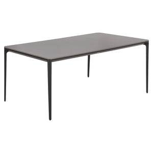 ΤΡΑΠΕΖΙ ΤΡΑΠΕΖΑΡΙΑΣ STAD HM6557.01 ΓΚΡΙ ΑΛΟΥΜΙΝΙΟ & SINTERED STONE TOP 180x90x74Υεκ - Pakobazaar
