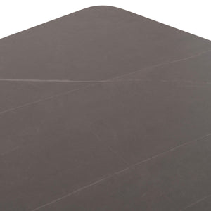 ΤΡΑΠΕΖΙ ΤΡΑΠΕΖΑΡΙΑΣ STAD HM6557.01 ΓΚΡΙ ΑΛΟΥΜΙΝΙΟ & SINTERED STONE TOP 180x90x74Υεκ - Pakobazaar