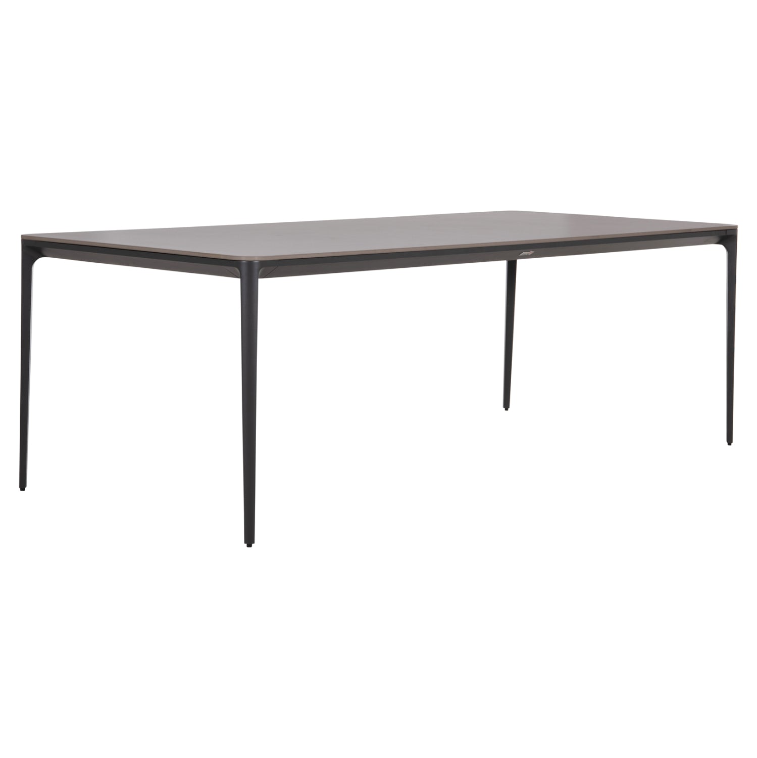 ΤΡΑΠΕΖΙ ΤΡΑΠΕΖΑΡΙΑΣ STAD HM6558.01 ΓΚΡΙ ΑΛΟΥΜΙΝΙΟ & SINTERED STONE TOP 220x100x74Υεκ - Pakobazaar