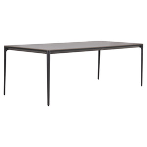 ΤΡΑΠΕΖΙ ΤΡΑΠΕΖΑΡΙΑΣ STAD HM6558.01 ΓΚΡΙ ΑΛΟΥΜΙΝΙΟ & SINTERED STONE TOP 220x100x74Υεκ - Pakobazaar